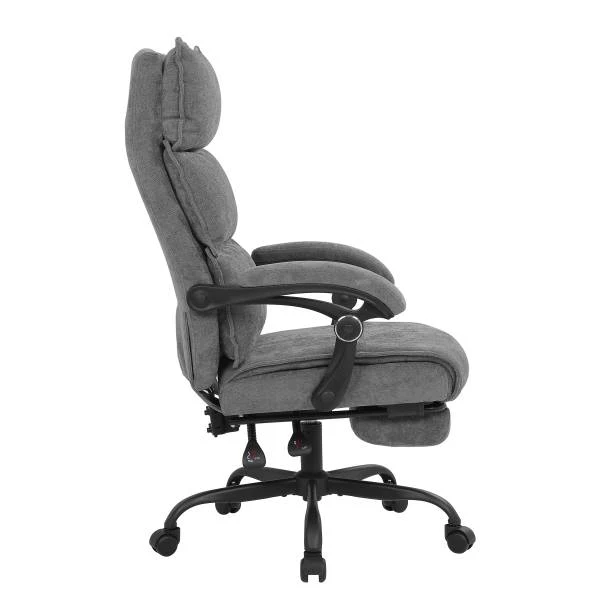 Bürodrehstuhl Tebuai - Webstoff / Metall - Grau / Schwarz - Image 3