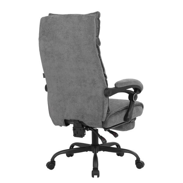 Bürodrehstuhl Tebuai - Webstoff / Metall - Grau / Schwarz - Image 6