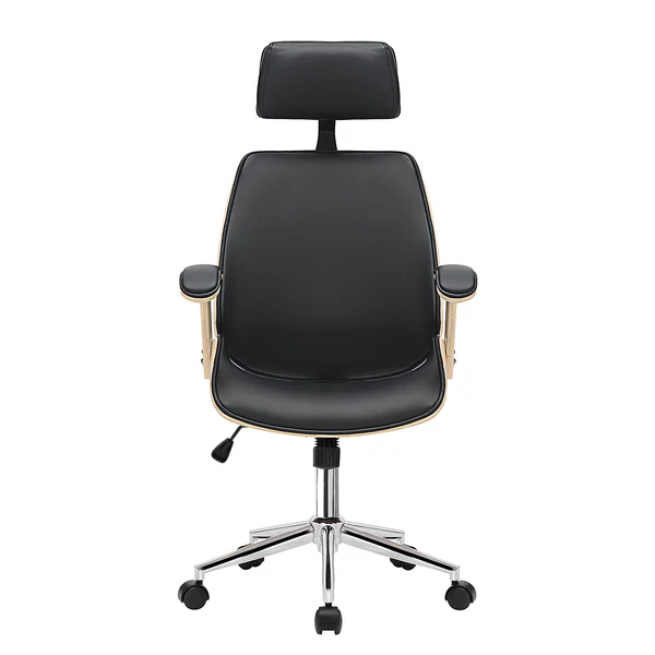 Bürodrehstuhl Viiki II - Kunstleder / Stahl - Schwarz / Chrom - Image 2