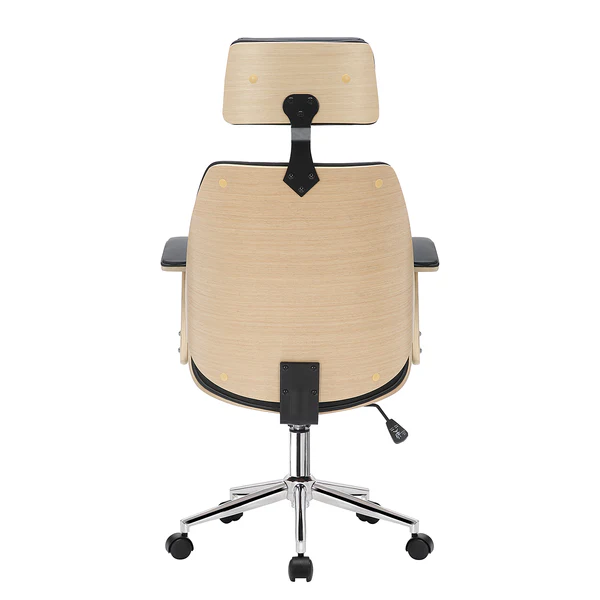 Bürodrehstuhl Viiki II - Kunstleder / Stahl - Schwarz / Chrom - Image 4