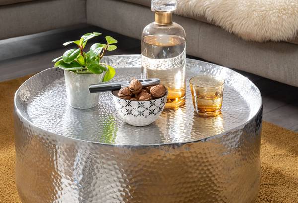 Couchtisch Luckow - Aluminium - Silber - Silber - Image 4