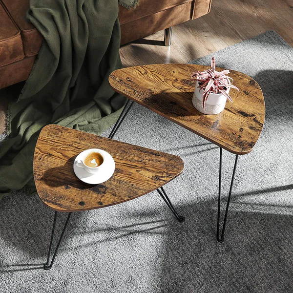 Couchtisch Surville (2-teilig) - Braun / Schwarz - Image 3