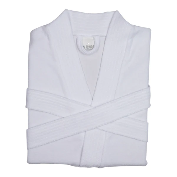 Damenbademantel Jersey - Baumwolle / Polyester - Größe S - Weiß - Breite: 40 cm