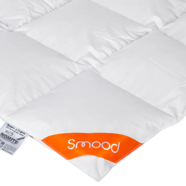 Daunenbett-Set Smood cozy (2-teilig) - Daunen / Federn - Weiß - 135 x 200 cm + Kissen 80 x 80 cm - Image 4