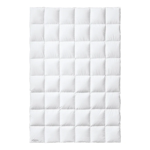 Daunenbettdecke Weidegans Warm - Baumwolle / Gänsedaunen - Weiß - 240 x 220 cm