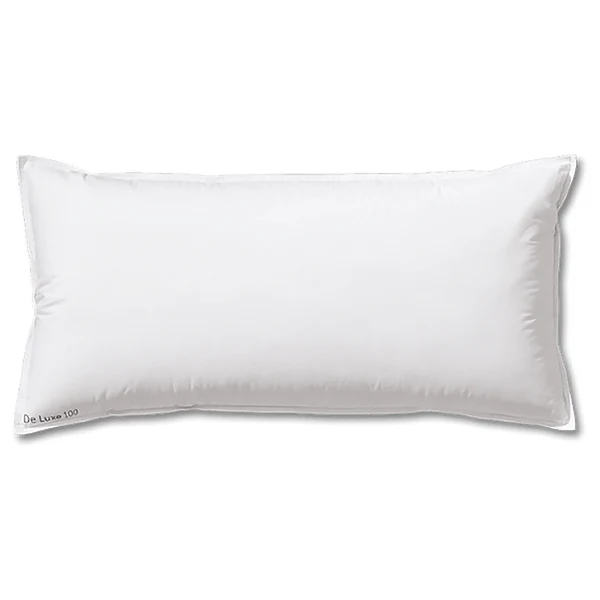 Daunenkissen DeLuxe 100 - 100 % Daunen / Baumwolle - Weiß - 50 x 75 cm