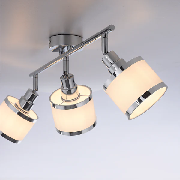 Deckenleuchte Accor - Polyester PVC / Eisen - 3-flammig - Flammenanzahl: 3 - Image 3