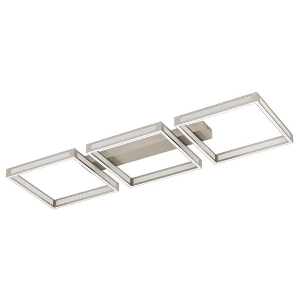 Deckenleuchte Altaflor - Stahl / Polycarbonat - 12-flammig - Vernickelt - Flammenanzahl: 12