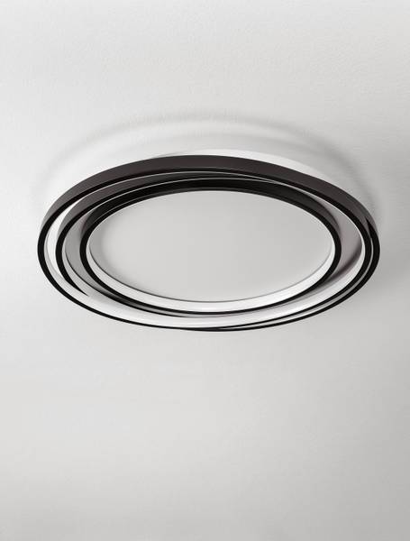 Deckenleuchte Arbor - Aluminium / Acrylglas - Schwarz - Durchmesser: 54 cm - Image 4