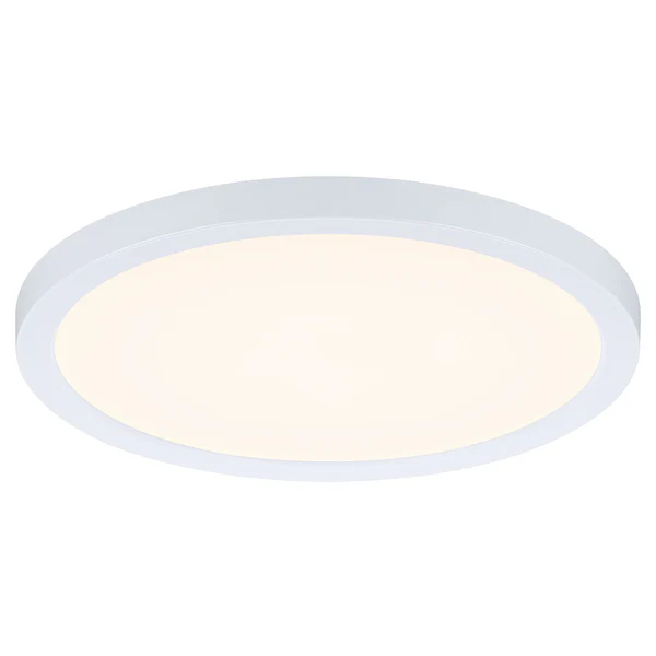 Deckenleuchte Areo Rund - Kunststoff - 1-flammig - Weiß - Durchmesser: 18 cm - Warmweiß