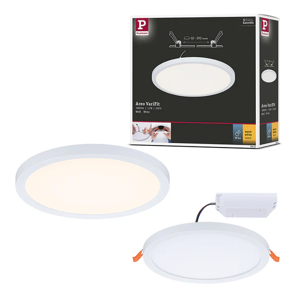 Deckenleuchte Areo Rund - Kunststoff - 1-flammig - Weiß - Durchmesser: 18 cm - Warmweiß - Image 6