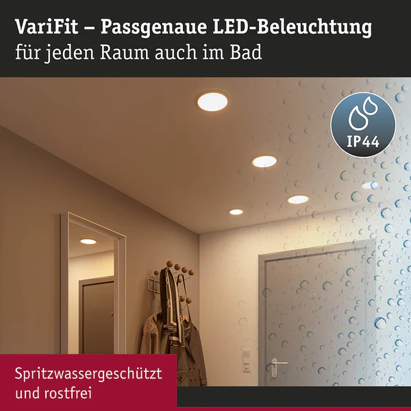 Deckenleuchte Areo Rund - Kunststoff - 1-flammig - Weiß - Durchmesser: 18 cm - Warmweiß - Image 8