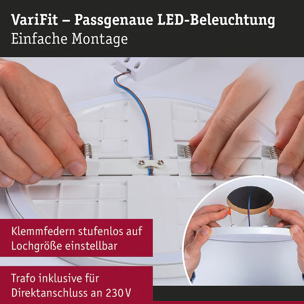 Deckenleuchte Areo Rund - Kunststoff - 1-flammig - Weiß - Durchmesser: 18 cm - Warmweiß - Image 9