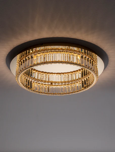 Deckenleuchte Aurelia Typ B - Aluminium - 1-flammig - Gold - Durchmesser: 50 cm - Image 2
