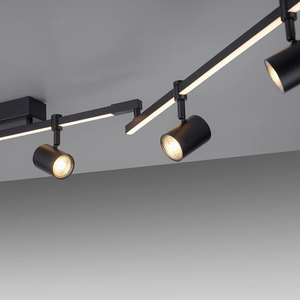 Deckenleuchte Barik - Eisen, Aluminium / Polycarbonat - 7-flammig - Flammenanzahl: 7 - Image 5