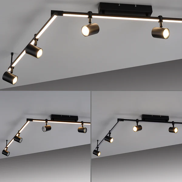 Deckenleuchte Barik - Eisen, Aluminium / Polycarbonat - 7-flammig - Flammenanzahl: 7 - Image 8