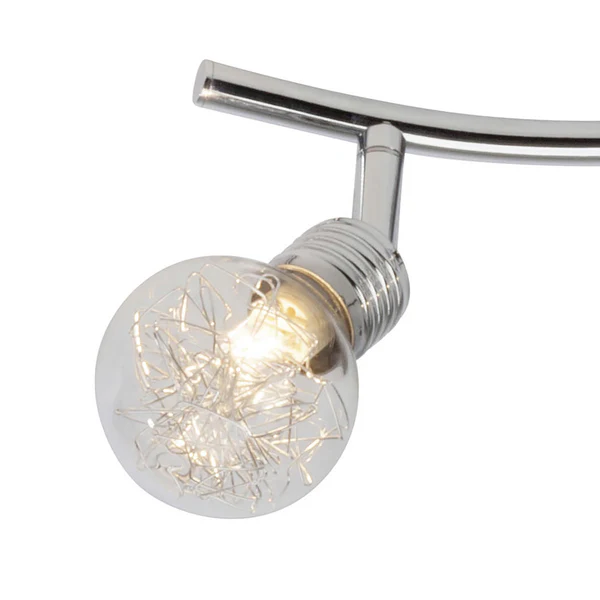 Deckenleuchte Bulb - Klarglas / Eisen - Flammenanzahl: 2 - Image 3