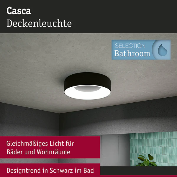 Deckenleuchte Casca - Aluminium / Kunststoff - Schwarz - Durchmesser: 30 cm - Image 12