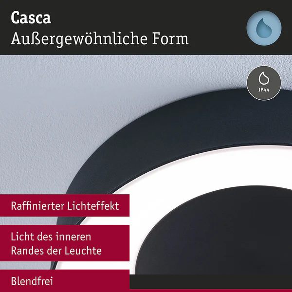 Deckenleuchte Casca - Aluminium / Kunststoff - Schwarz - Durchmesser: 30 cm - Image 13