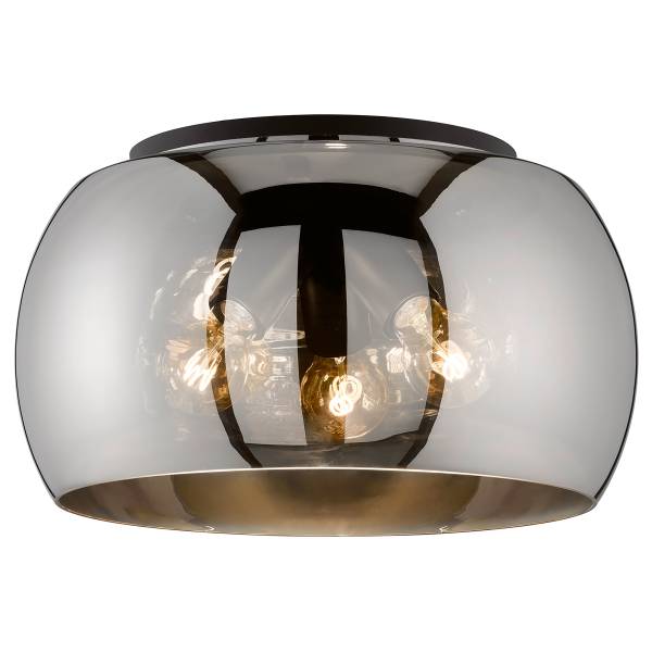 Deckenleuchte Dima - Eisen / Rauchglas - Rauchschwarz - 3-flammig - Image 3
