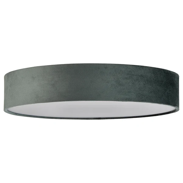 Deckenleuchte Drum - Samt - Grau - Durchmesser: 50 cm - Image 4