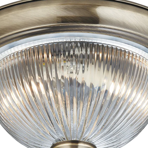 Deckenleuchte Flush I - Klarglas / Stahl - 2-flammig - Image 2