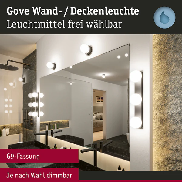 Deckenleuchte Gove - Opalglas / Aluminium - 1-flammig - Schwarz - Durchmesser: 8 cm - Image 11