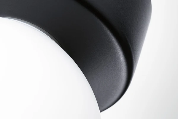 Deckenleuchte Gove - Opalglas / Aluminium - 1-flammig - Schwarz - Durchmesser: 8 cm - Image 8