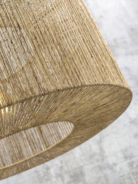 Deckenleuchte Iguazu Typ C - Beige - Eisen - Jute - 60 x 25 x 60 cm - Image 4