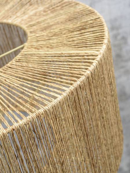 Deckenleuchte Iguazu Typ C - Beige - Eisen - Jute - 60 x 25 x 60 cm - Image 6