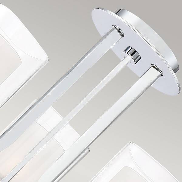 Deckenleuchte Kolt - Stahl / Opalglas / Klarglas - Silber - Image 4