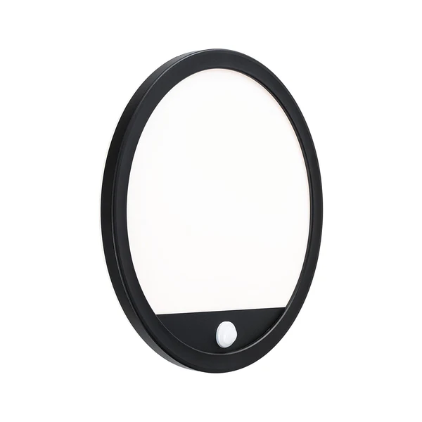 Deckenleuchte Lamina Rund - Polycarbonat - Schwarz - 1-flammig - Schwarz - Image 6