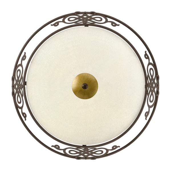 Deckenleuchte Mestre - Glas / Stahl - 2-flammig