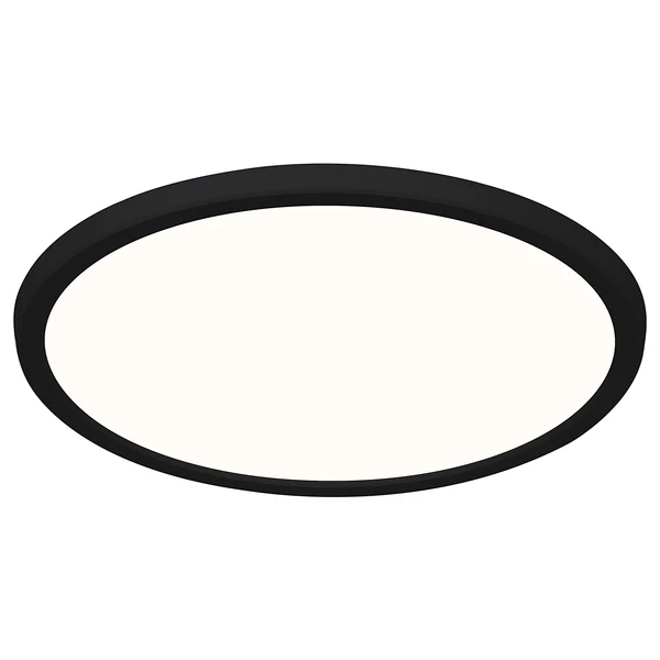 Deckenleuchte Oja 29 IP20 - Polyester PVC - 1-flammig - Schwarz