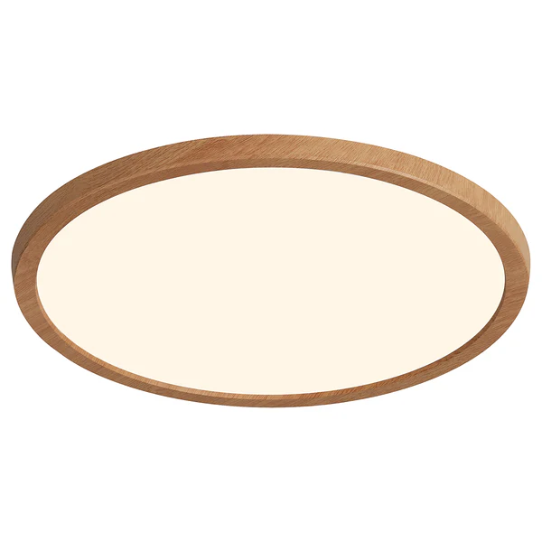 Deckenleuchte Oja Dim - Acrylglas - Buche Dekor - 1-flammig - Breite: 29 cm