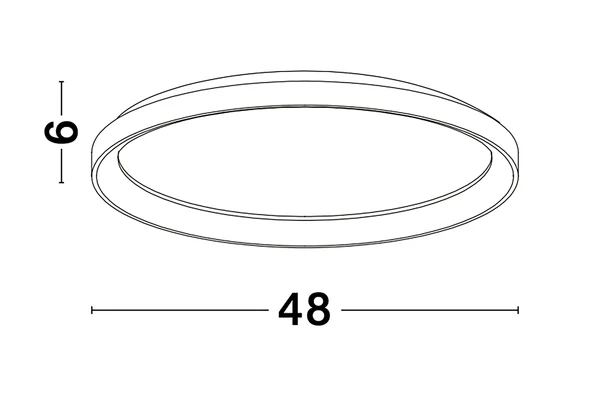 Deckenleuchte Pertino - Aluminium - 1-flammig - Weiß - Durchmesser: 48 cm - Image 6