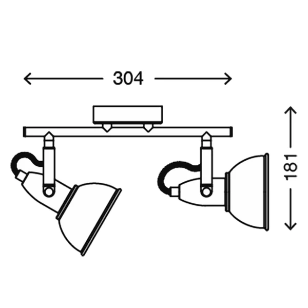 Deckenleuchte Soft - Eisen - 2-flammig - Image 8