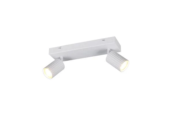 Deckenleuchte Soka rechteckig - Eisen - Weiß - Flammenanzahl: 2 - Image 2