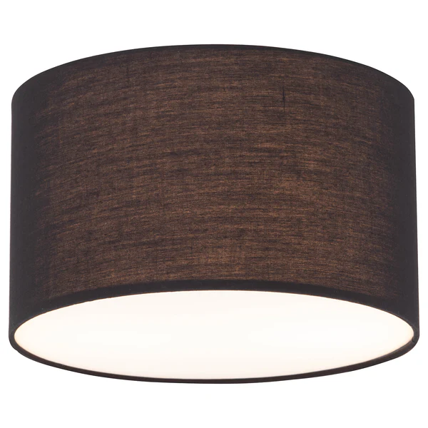 Deckenleuchte Summa Small - Baumwollstoff / Eisen - 2-flammig - Schwarz
