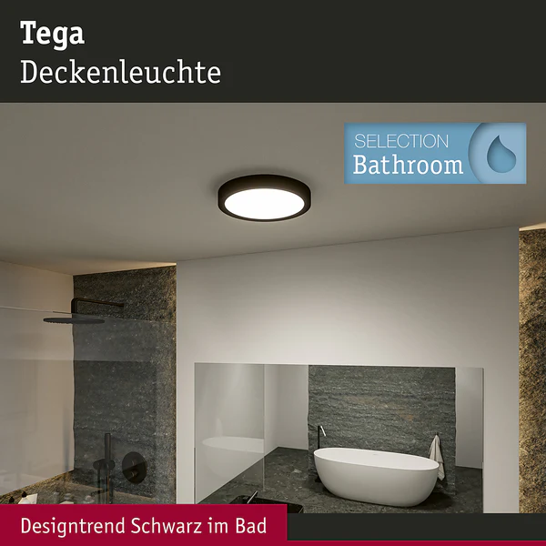 Deckenleuchte Tega - Acrylglas - 1-flammig - Schwarz - Image 15