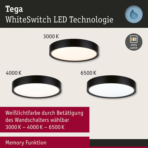 Deckenleuchte Tega - Acrylglas - 1-flammig - Schwarz - Image 17