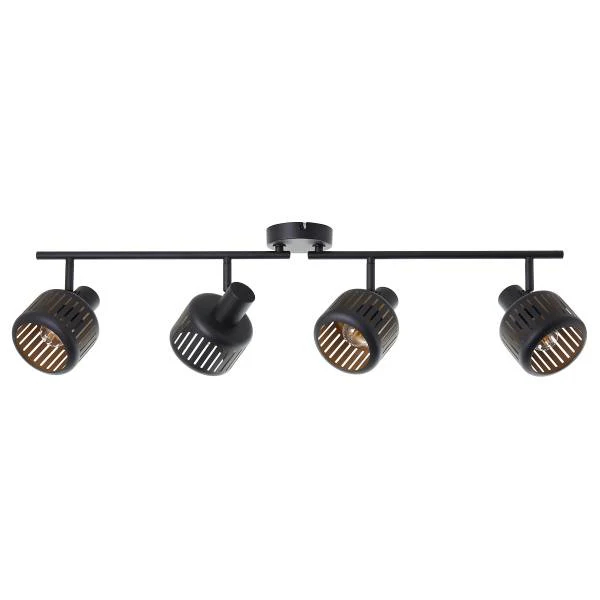 Deckenleuchte Tias 4-flammig - Aluminium / Eisen - Schwarz - Image 3