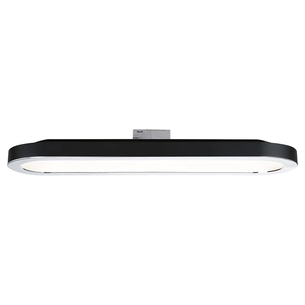 Deckenleuchte Urail Panel Loop - Aluminium - Schwarz