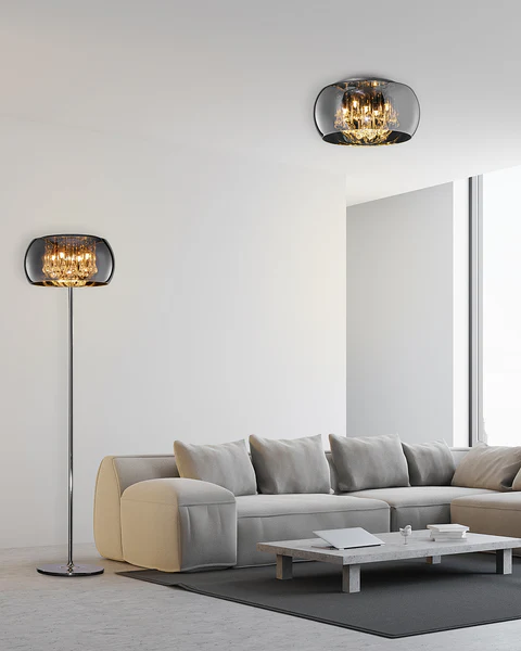 Deckenleuchte Vapore - Lichtfeuer - Metall/Glas - 5-flammig - Image 2