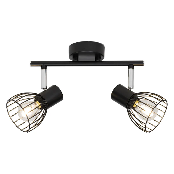 Deckenstrahler Blacky I - Stahl - Flammenanzahl: 2