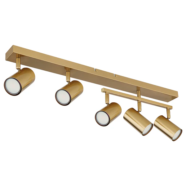 Deckenstrahler Robby - Eisen - Gold - Flammenanzahl: 5 - Image 4