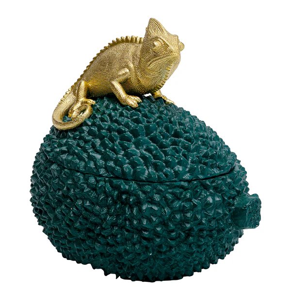 Deko Dose Chameleon I - Gold - Stein