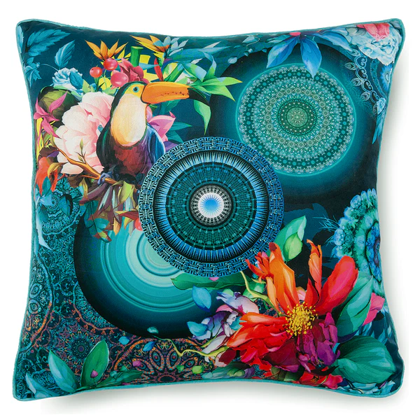 Dekokissen Cailani - Polysamt - 48 x 48 cm - 48 x 48 cm