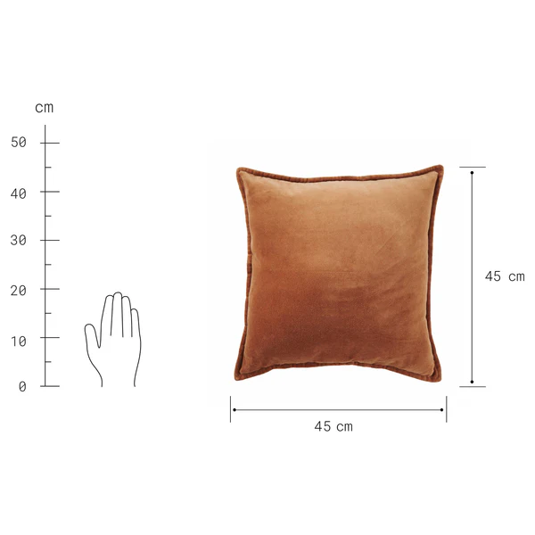 Dekokissen COTTON VELVET - Baumwolle - Hellbraun - Hellbraun - 45 x 45 cm - Image 8