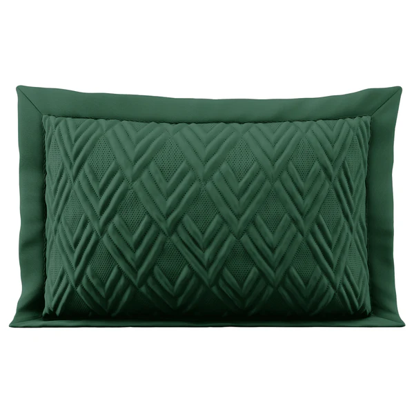 Dekokissen Helia - Polyester - Dunkelgrün - 50 x 70 cm